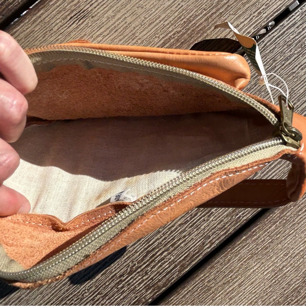 Sergios Hand Made Tan Leather Travel Waist Fanny Pack Bag - Picture 7 of 11